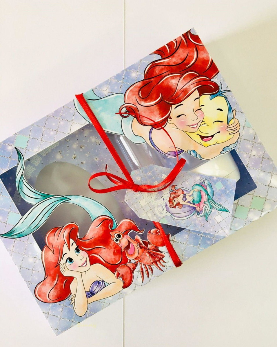 Arquivo Pascoa Caixa Mini Confeiteiro Sereia Ariel #14713