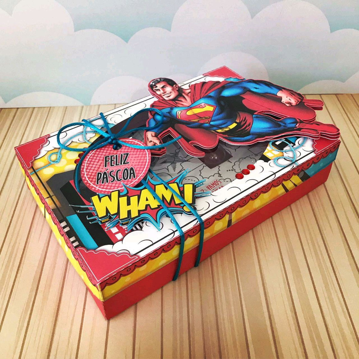 ARQUIVO PASCOA CAIXA MINI CONFEITEIRO SUPER HEROIS #4575 - Imagem 3