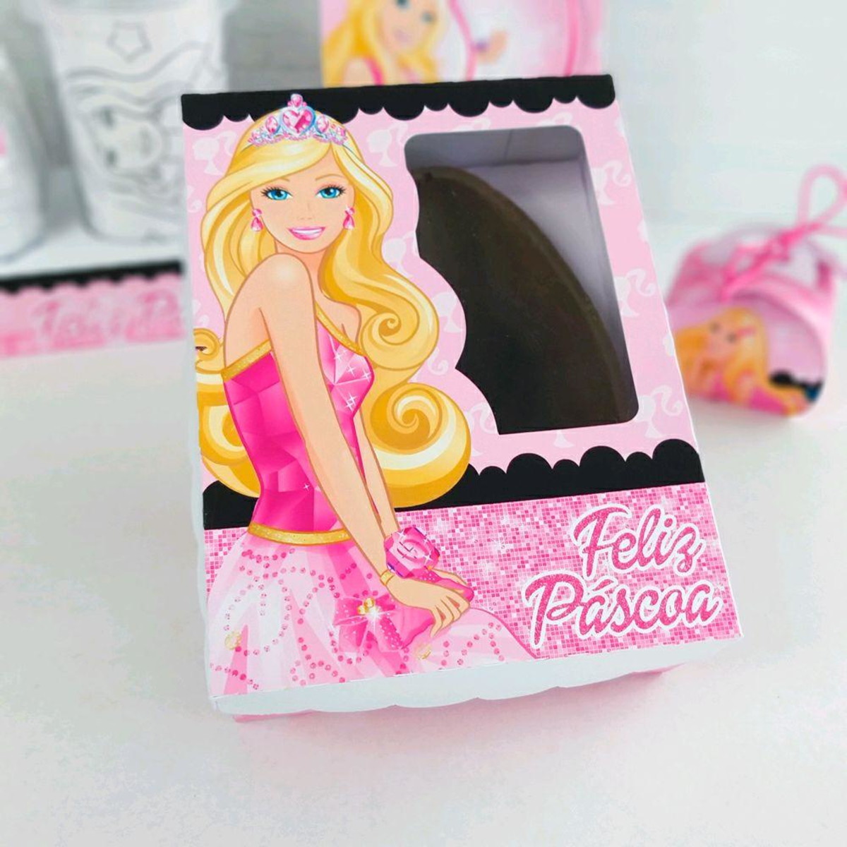 ARQUIVO PASCOA CAIXA OVO DE COLHER 250g BARBIE #4108 - Imagem 2
