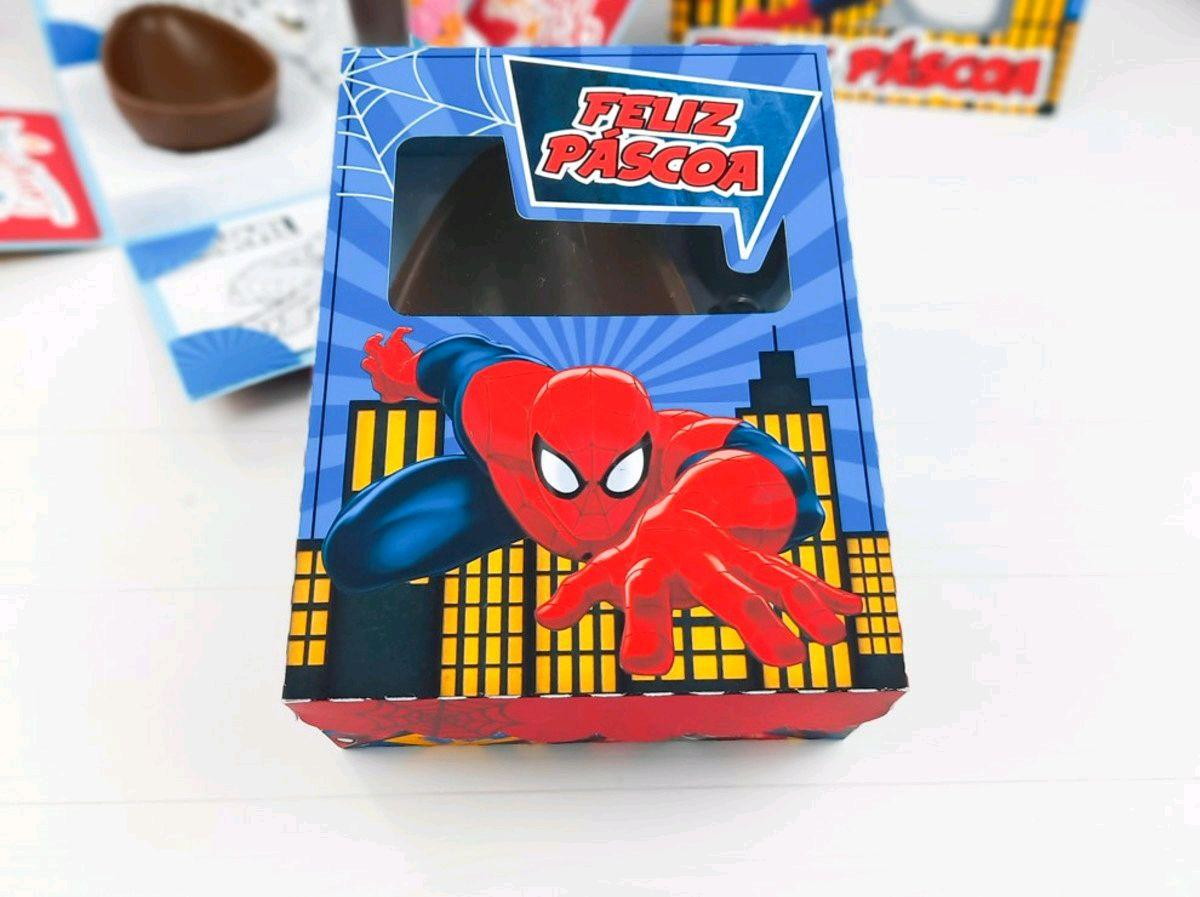 ARQUIVO PASCOA CAIXA OVO DE COLHER HOMEM ARANHA 250g #3385 - Imagem 2