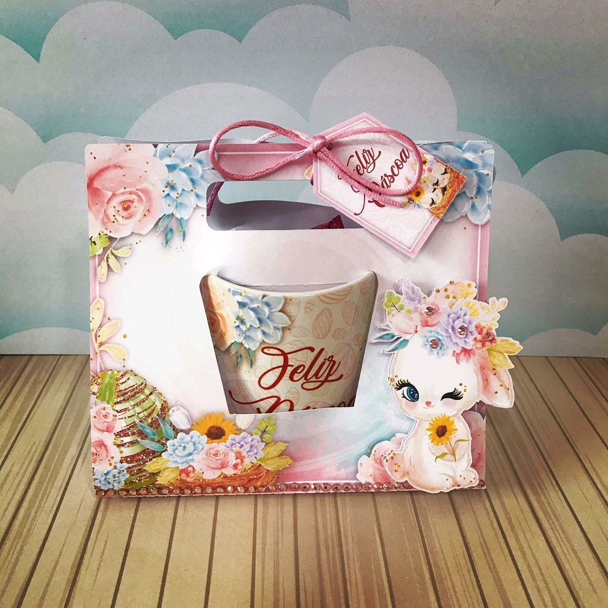 ARQUIVO PASCOA CAIXA PARA CANECA COELHINHO #45333