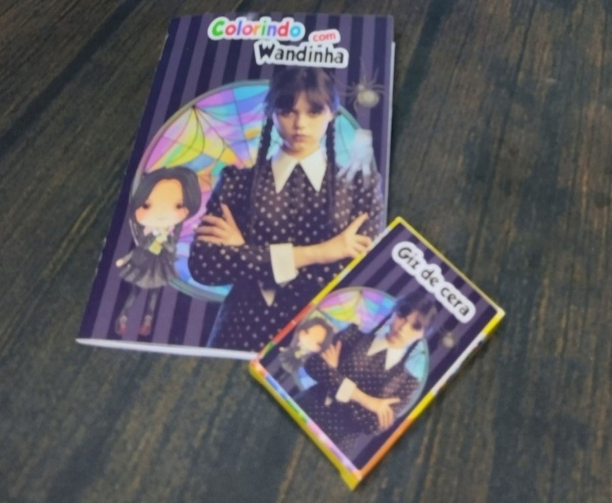 Arquivo Pascoa Cesta Confeiteiro + Colorir Wandinha #14772 - Imagem 5