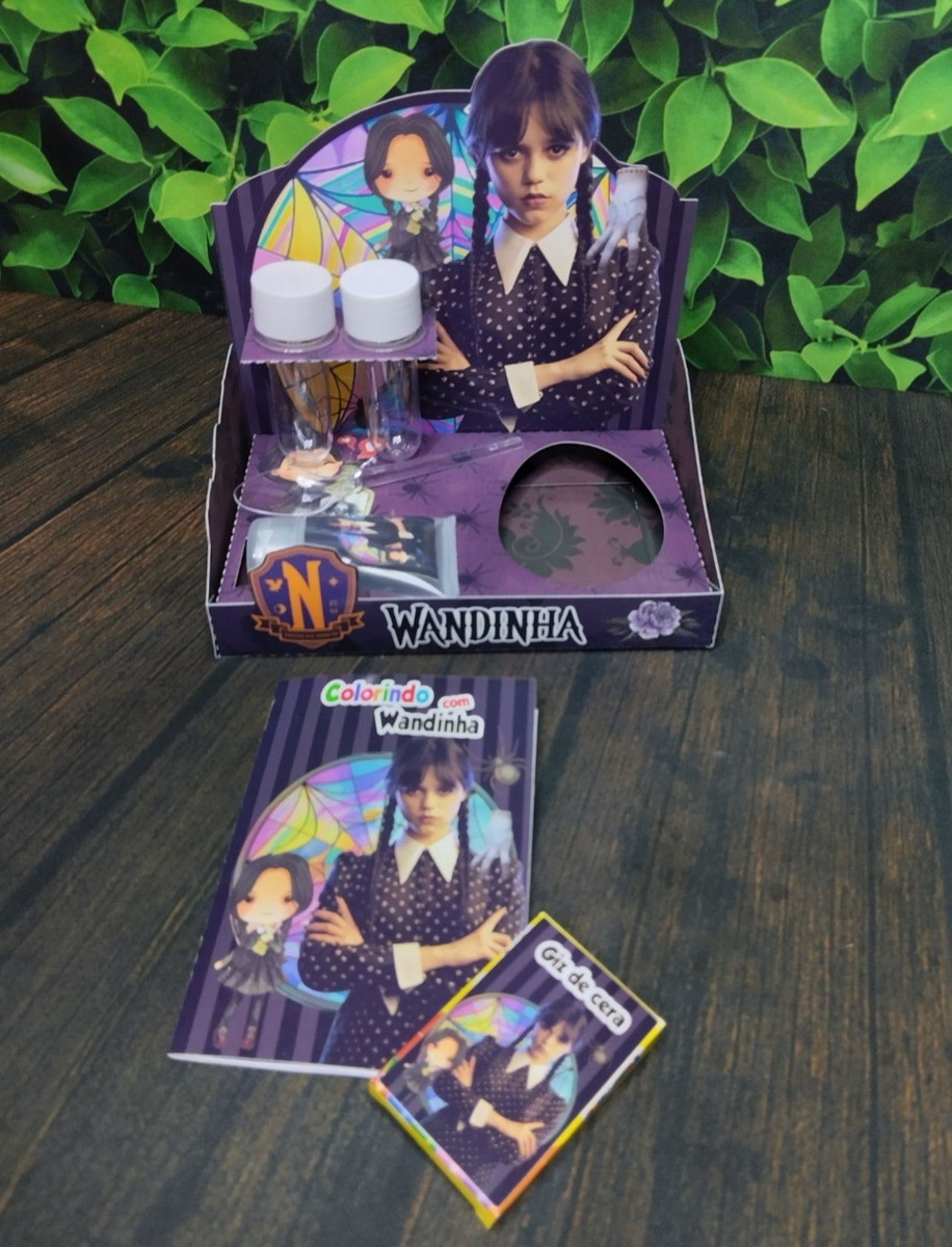 Arquivo Pascoa Cesta Confeiteiro + Colorir Wandinha #14772