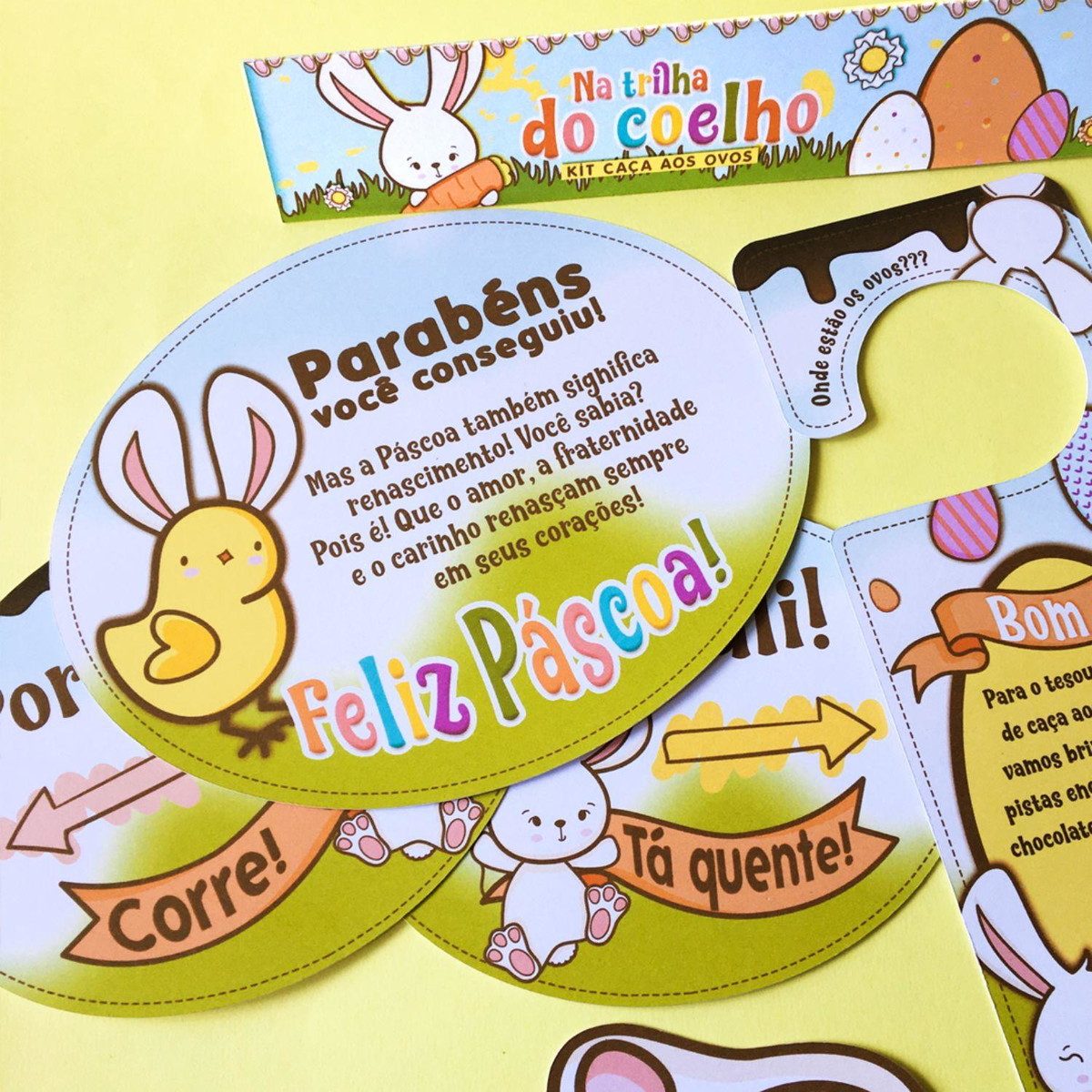 Arquivo Pascoa Kit Caça aos Ovos Coelhinhos #15782 - Imagem 3
