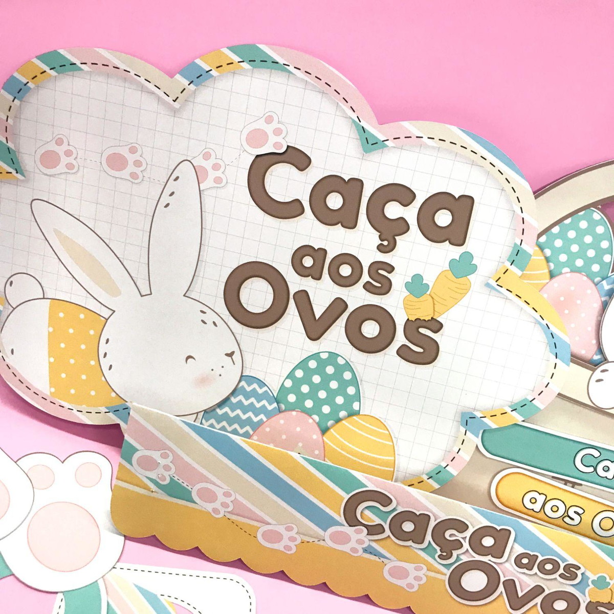 Arquivo Pascoa Kit Caça aos Ovos Coelhinhos #15787 - Imagem 4