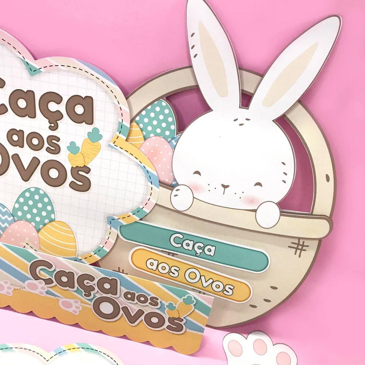 Arquivo Pascoa Kit Caça aos Ovos Coelhinhos #15787 - Imagem 2