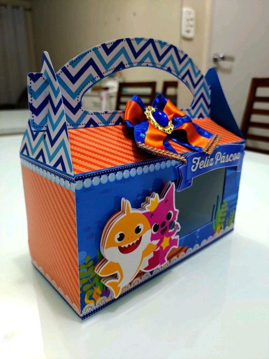 ARQUIVO PASCOA KIT MALETA BABY SHARK #4578 - Imagem 2