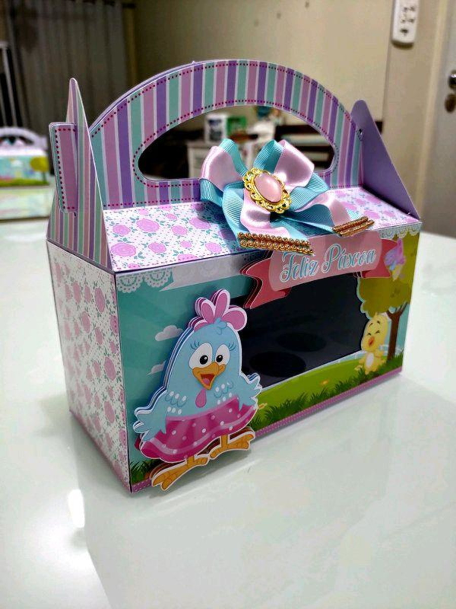 ARQUIVO PASCOA KIT MALETA GALINHA PINTADINHA #4579