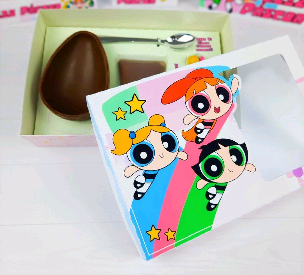 ARQUIVO PASCOA MINI CONFEITEIRO MENINAS SUPER PODEROSAS 3368 - Imagem 2
