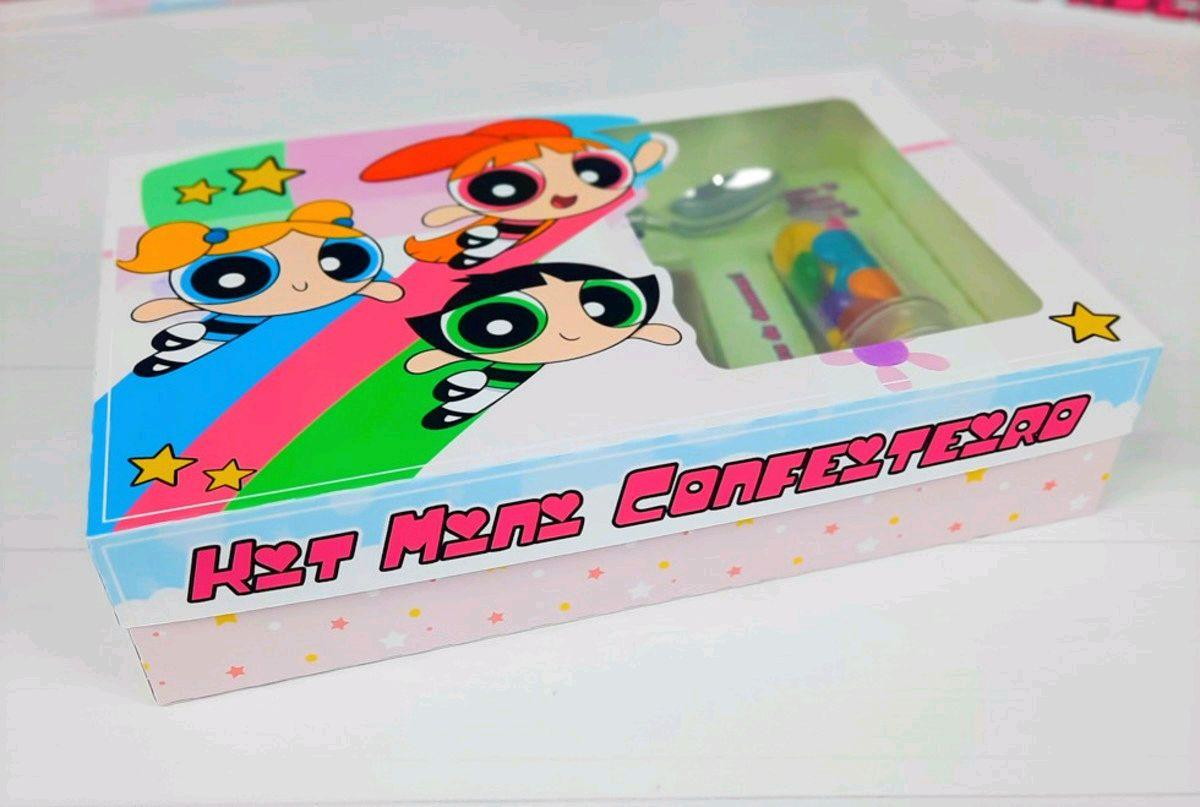 ARQUIVO PASCOA MINI CONFEITEIRO MENINAS SUPER PODEROSAS 3368