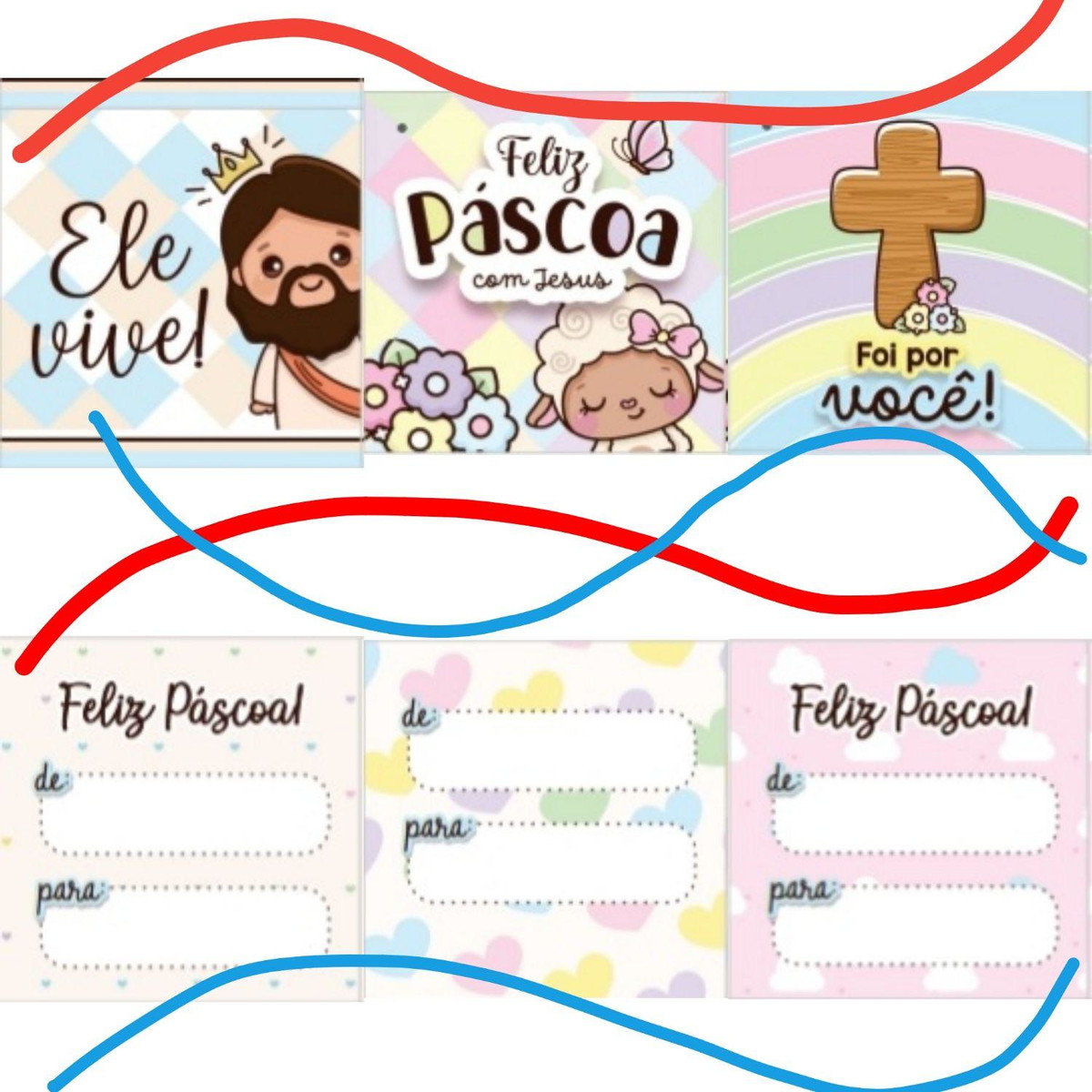 Arquivo Tags Pequenas e Grandes Pascoa Religiosa #13783 - Imagem 2
