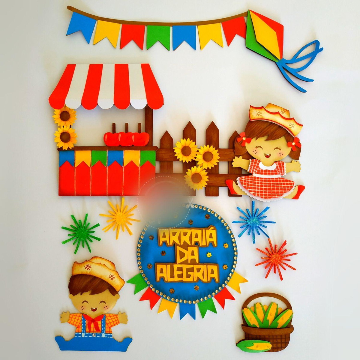 Arquivo Topo de Bolo Arraiá Festa Junina São João #14193