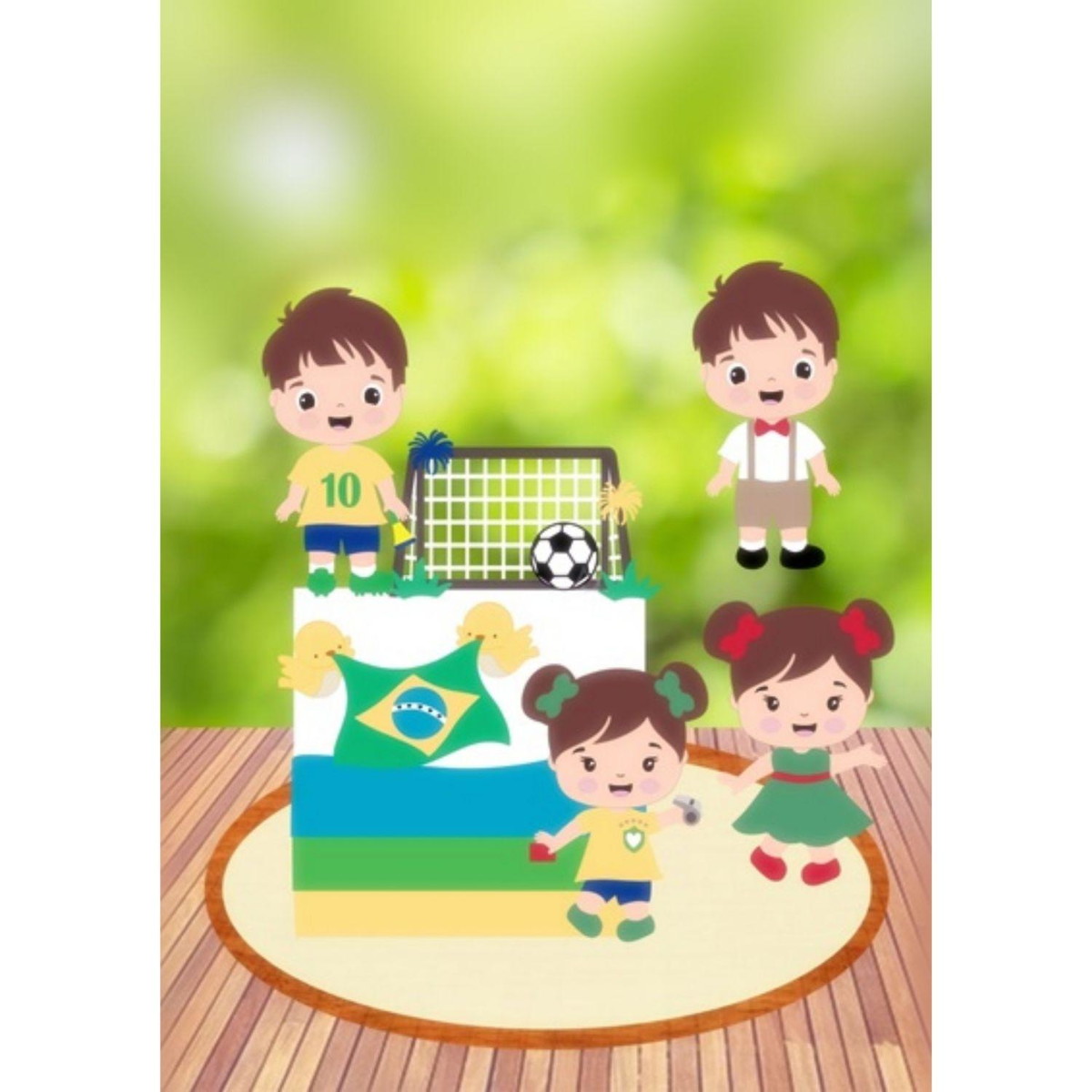 Arquivo Topo de Bolo Brasil Copa do Mundo 2022 #15490