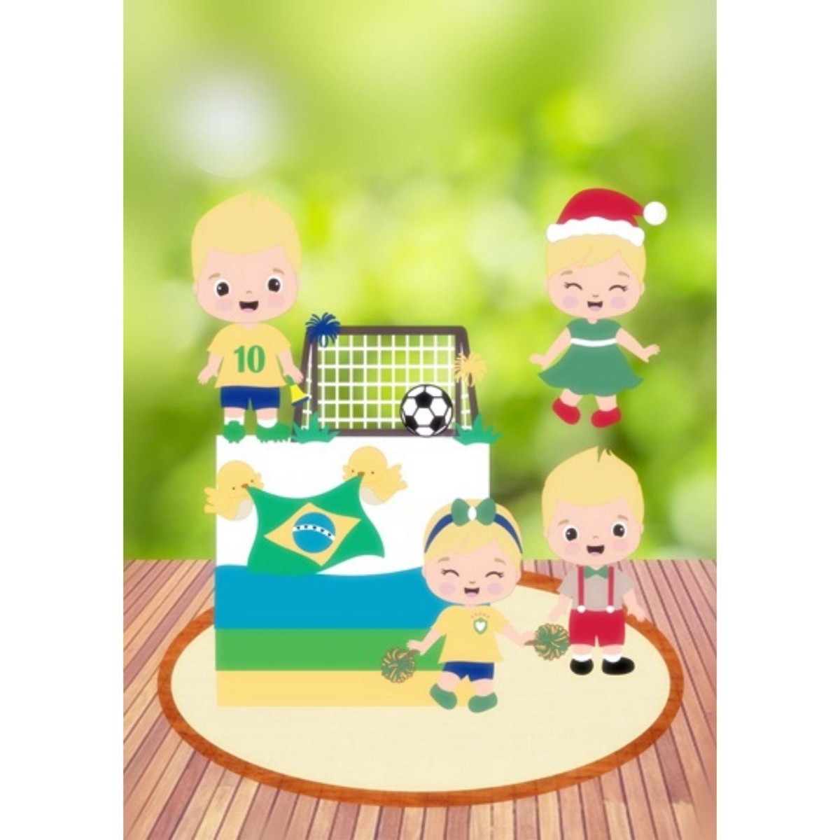 Arquivo Topo de Bolo Brasil Copa do Mundo 2022 #15491