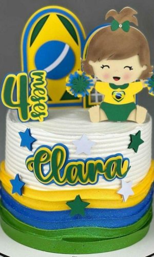 Arquivo Topo de Bolo Camadas Brasil Copa do Mundo 2022 14564