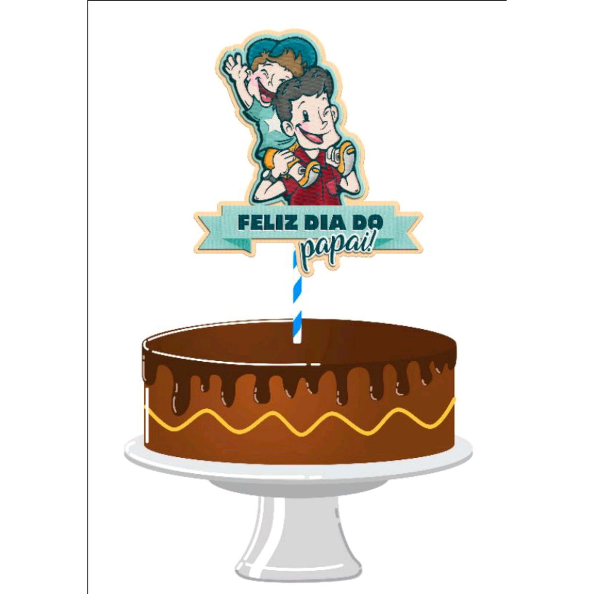 ARQUIVO TOPO DE BOLO DIA DOS PAIS #7981