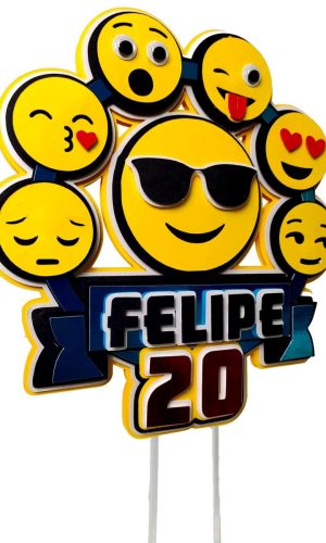 Arquivo Topo de Bolo - Emoji
