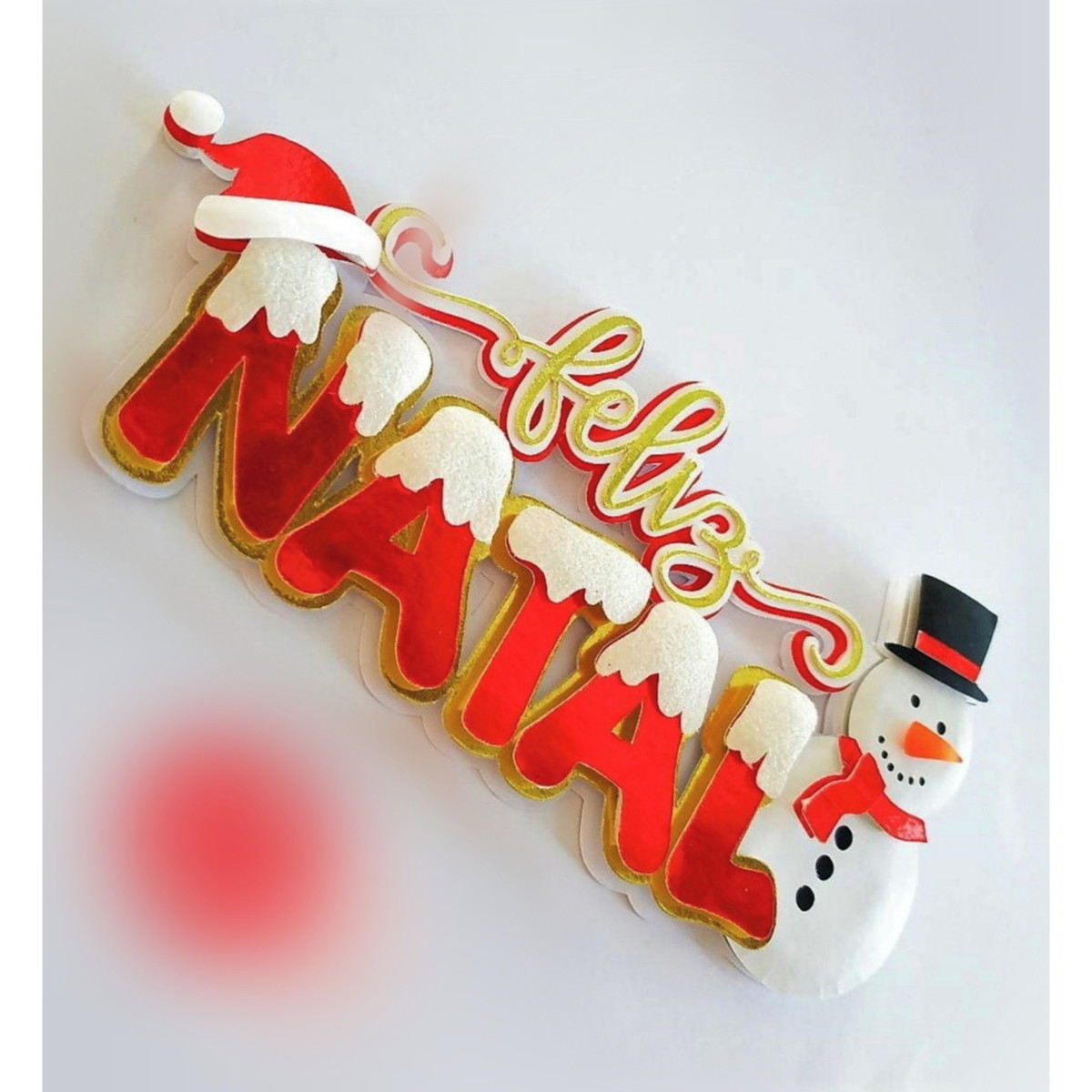 Arquivo Topo de Bolo Feliz Natal Flutuante #2783 Studio