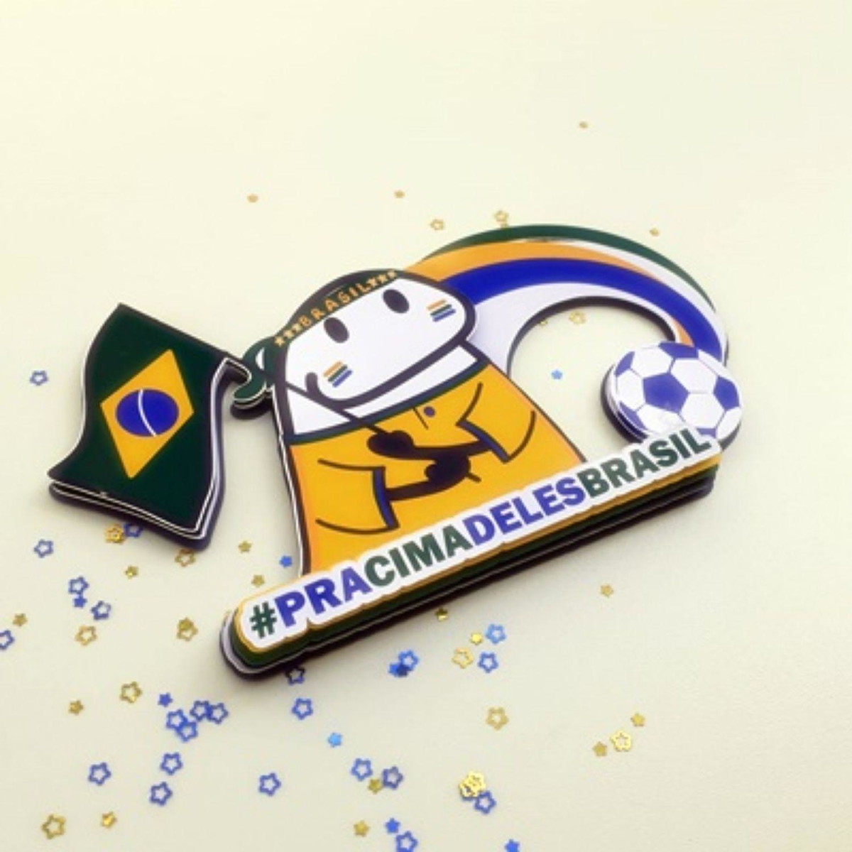 Arquivo Topo de Bolo Flork Brasil Copa do Mundo 2022 #15509