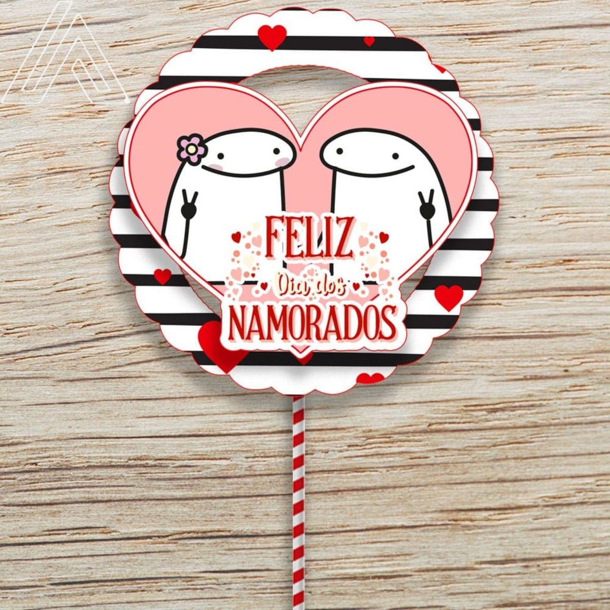ARQUIVO TOPO DE BOLO FLORK DIA DOS NAMORADOS #14119