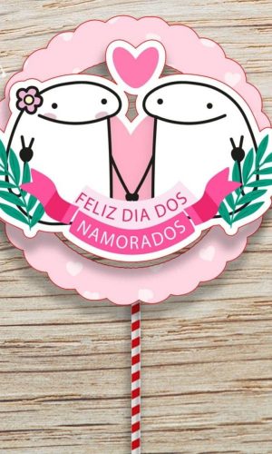 ARQUIVO TOPO DE BOLO FLORK DIA DOS NAMORADOS #14120