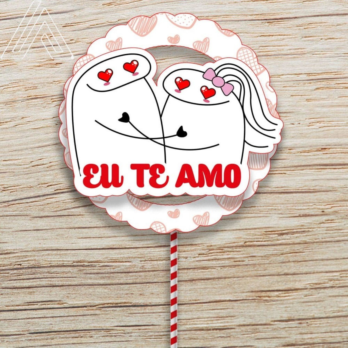 ARQUIVO TOPO DE BOLO FLORK DIA DOS NAMORADOS #14121