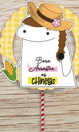 ARQUIVO TOPO DE BOLO FLORK FESTA JUNINA SÃO JOÃO #14185
