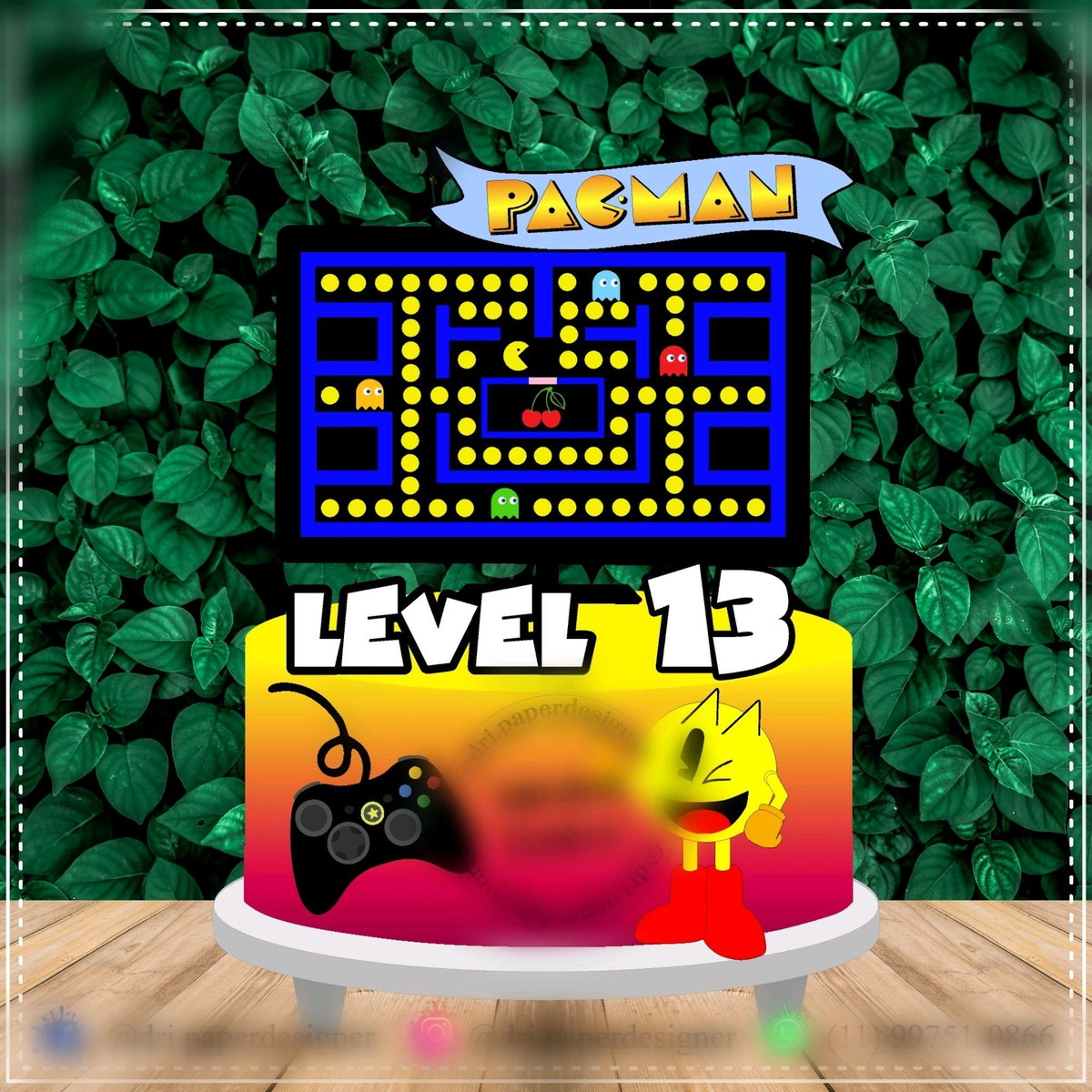 ARQUIVO TOPO DE BOLO VÍDEO GAME (#11233) STUDIO