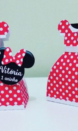 Arquivos de corte caixa vestido Minnie