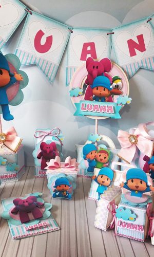 Arquivos de corte kit Pocoyo menina