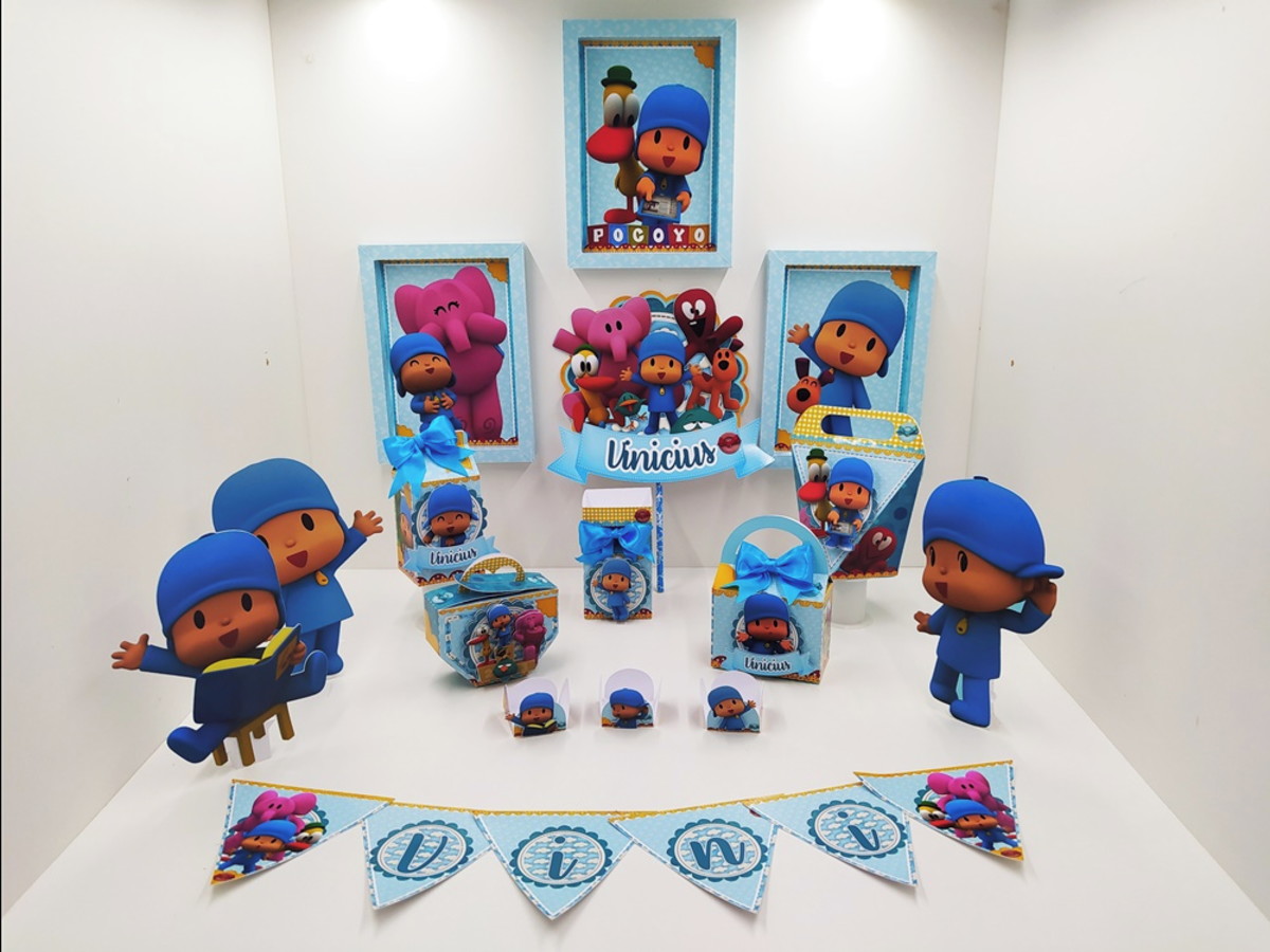 Arquivos de corte kit Pocoyo menino