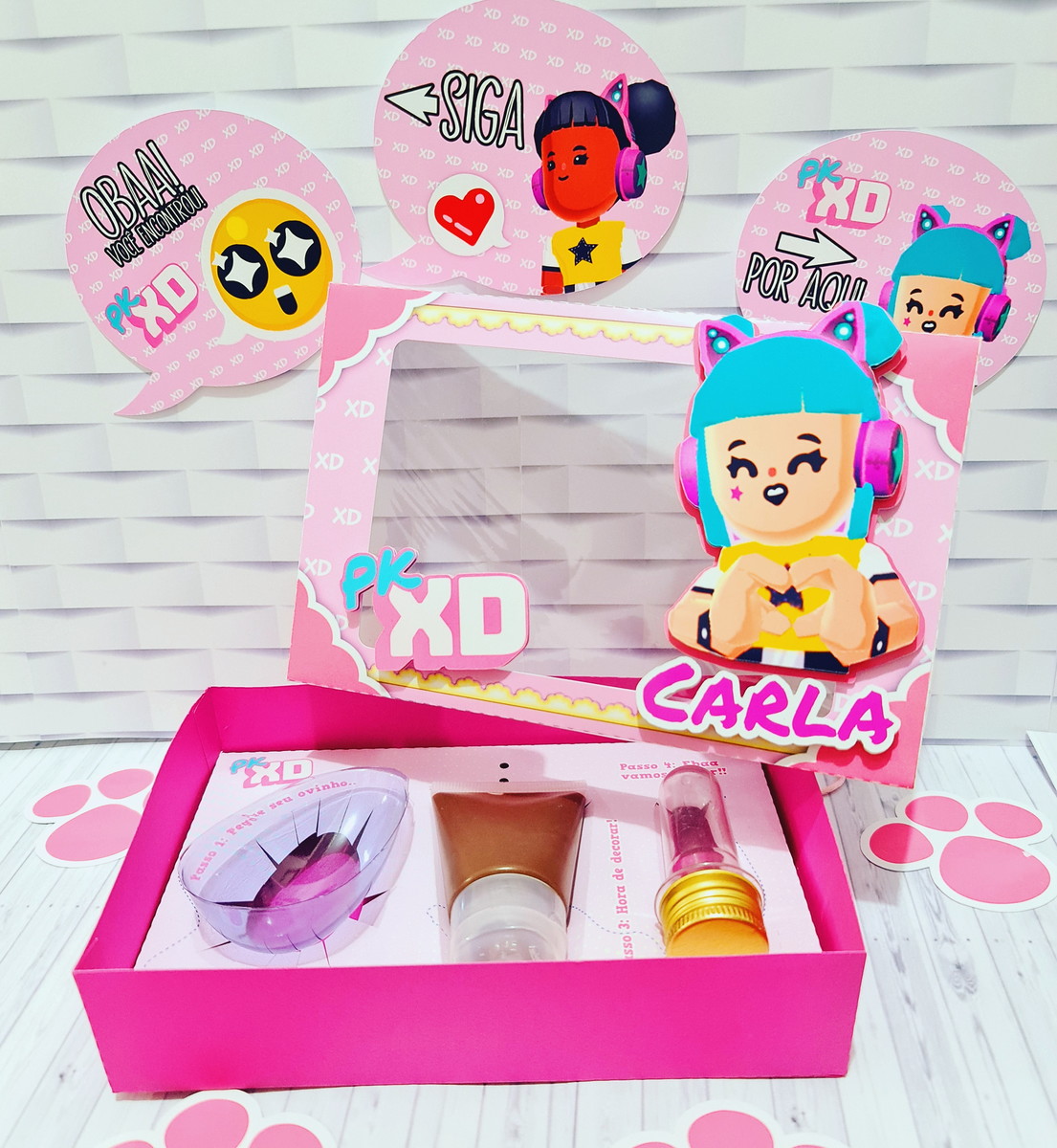 Arquivos de corte mini confeiteiro pk xd menina
