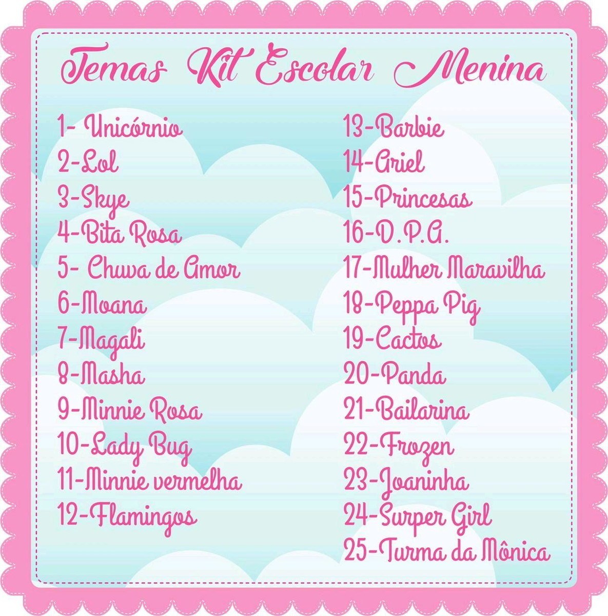Arquivos Digitais Combo 50 Temas Etiquetas Escolar - Imagem 3