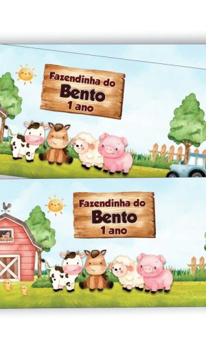 Arte Fazendinha Rótulo para Lata de Leite