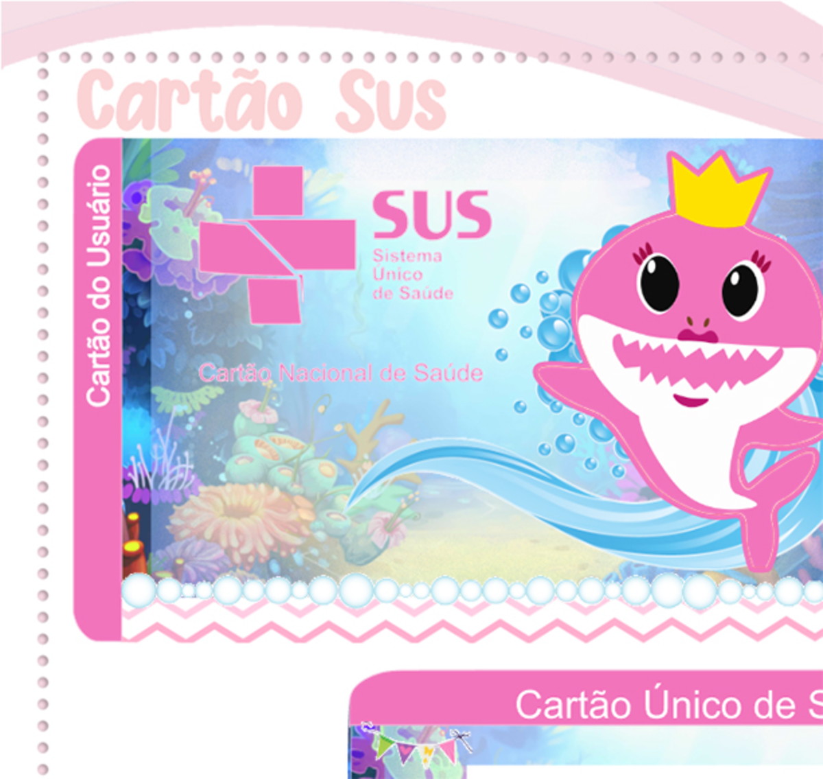 Cartão Digital Sus Baby Shark