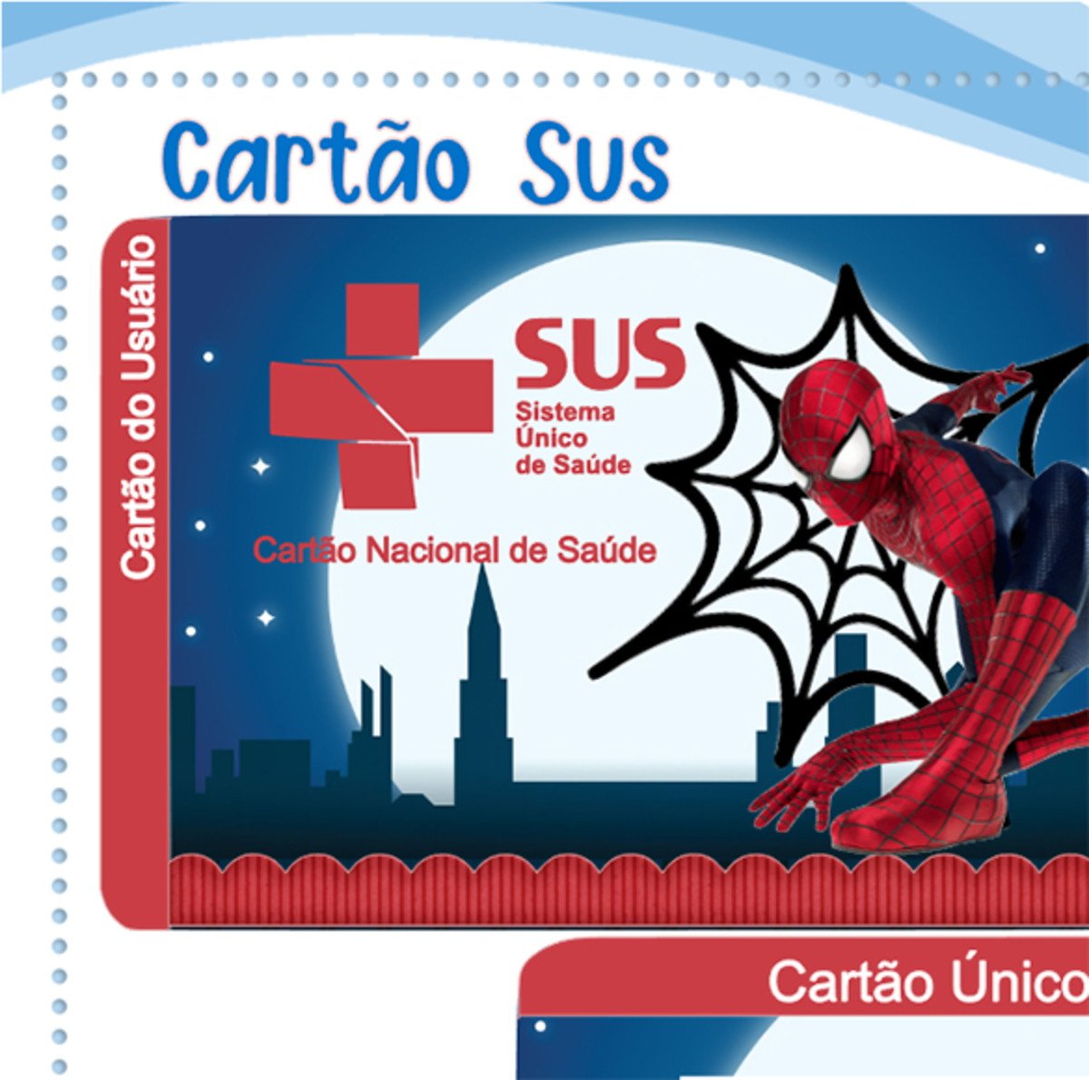 Cartão Digital Sus Homem Aranha