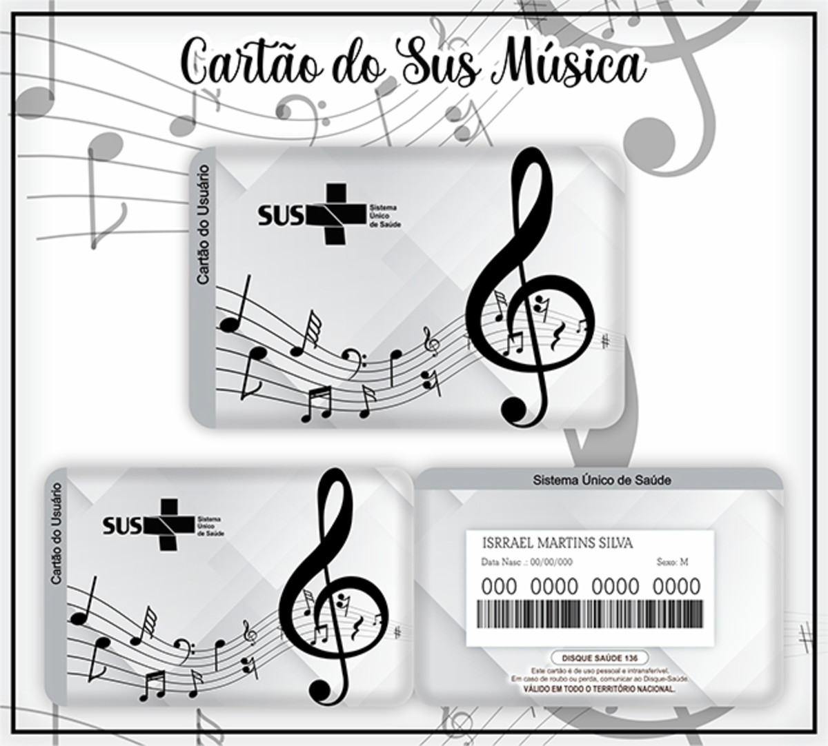 Cartão Digital Sus Musica