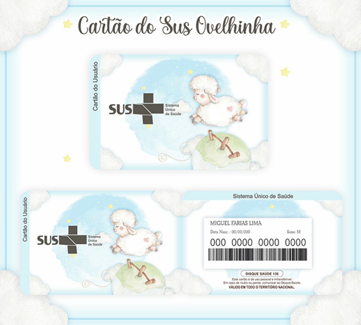 Cartão Digital Sus Ovelhinha