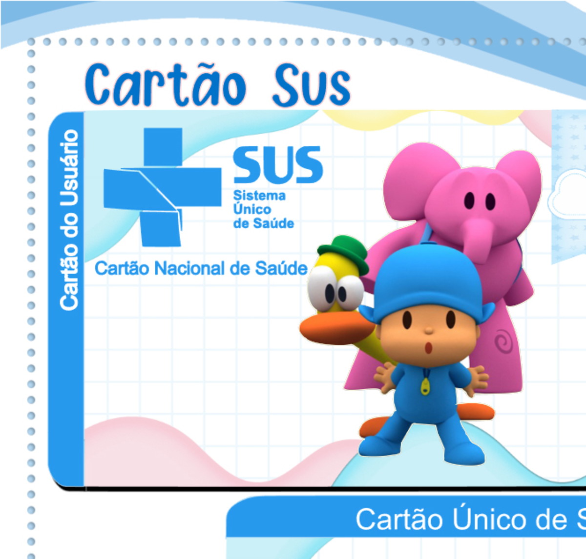 Cartão Digital Sus Pocoyo