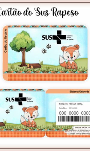 Cartão Digital Sus Raposinha