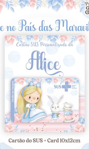 Cartão Sus Alice no País das Maravilhas
