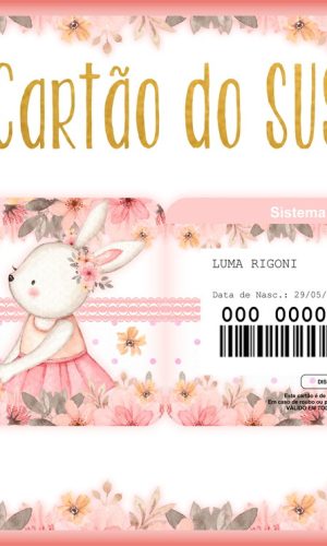 Cartão Sus Coelhinha