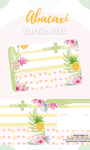 Cartão SUS Abacaxi