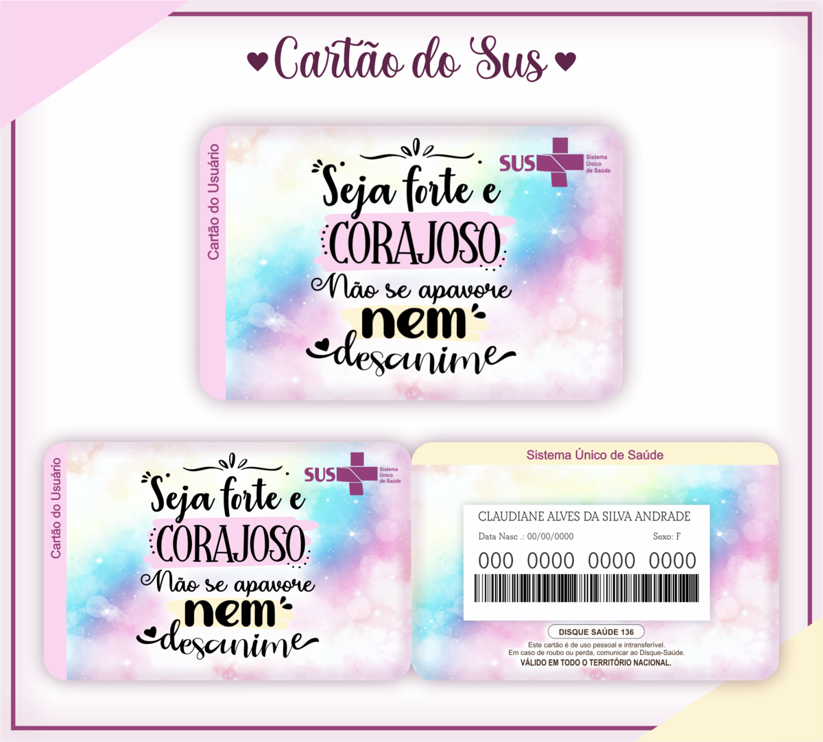 Cartão SUS Adulto