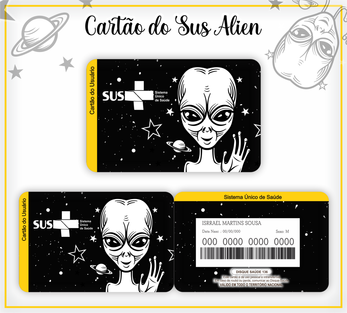Cartão SUS Alien