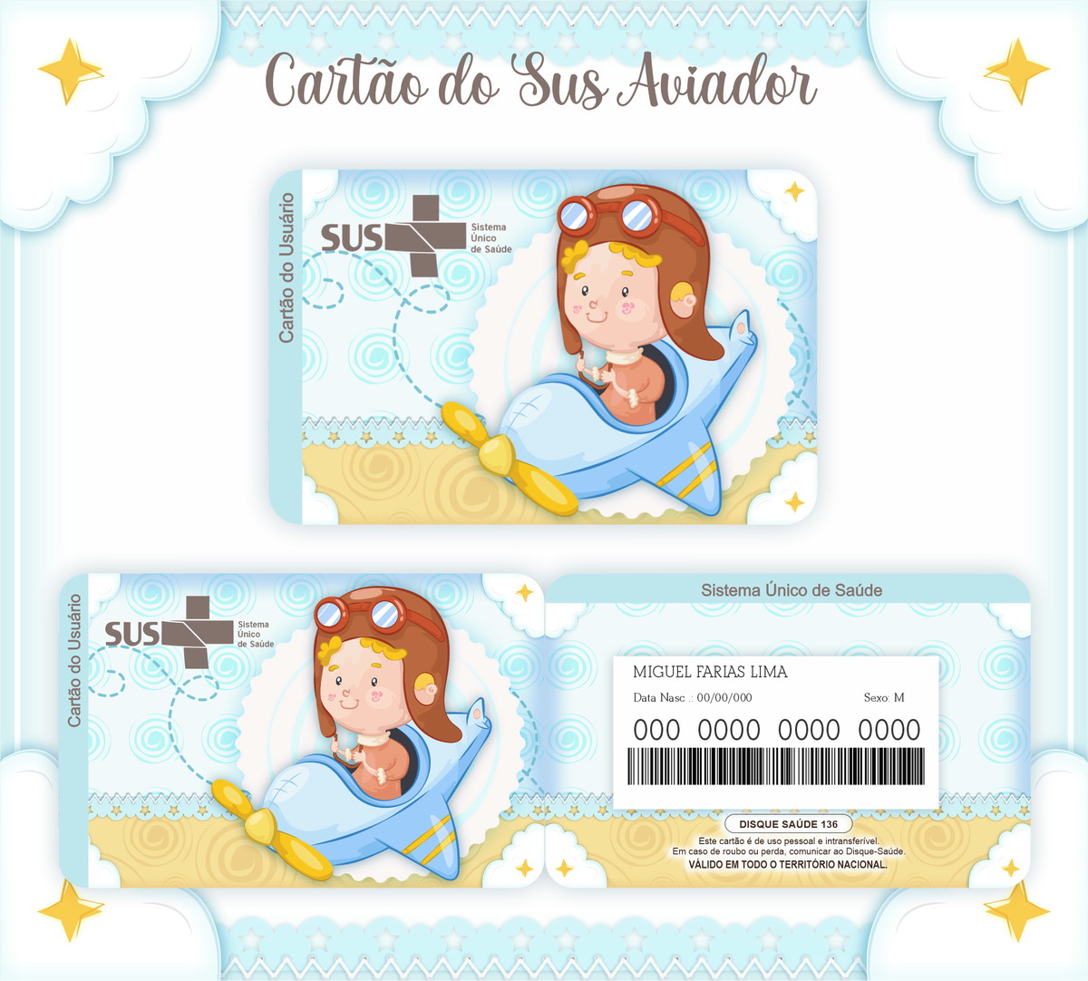 Cartão SUS Aviador