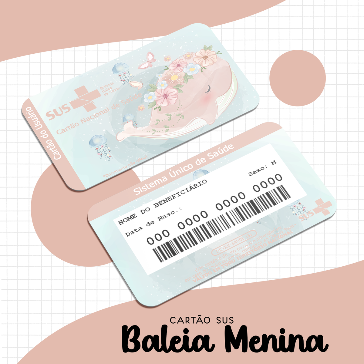 Cartão SUS Baleia