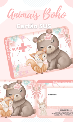 Cartão SUS Boho