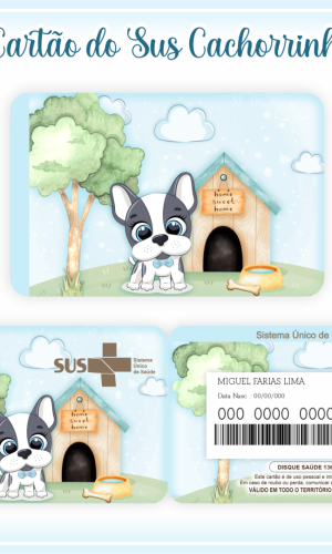 Cartão SUS Cachorrinho