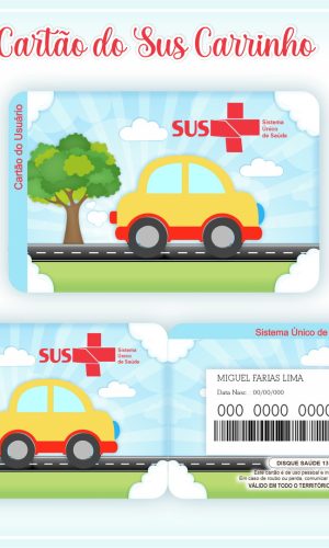 Cartão SUS Carrinhos